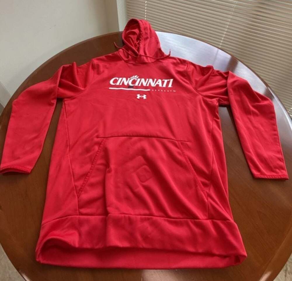 Under Armour Cincinnati Bearcats Armour Fleece Pullover Hoodie - Men's Large